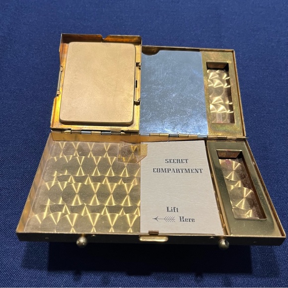 Vintage 1950s Mother of Pearl Minaudiere Evening Bag - Original Dust Bag… - Picture 4 of 6